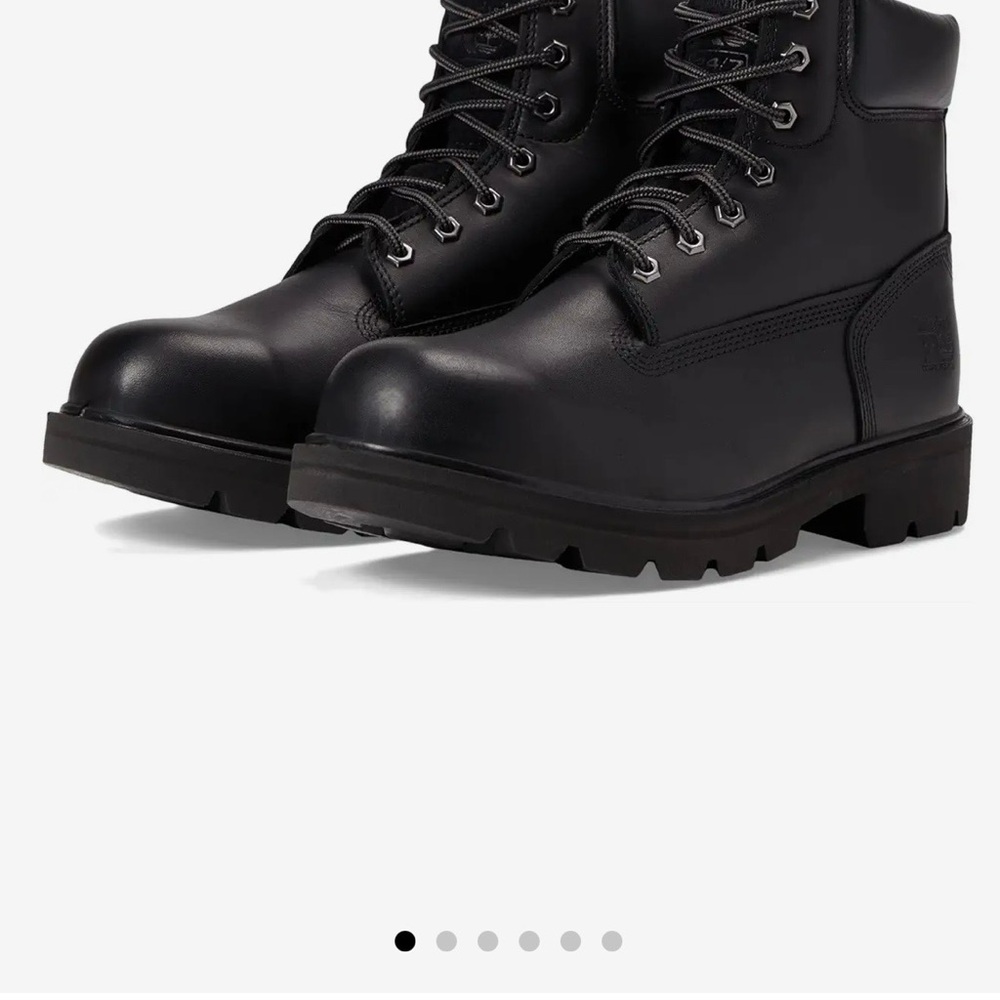 Timberland women's Black Leather Boots Composite Safety Toe